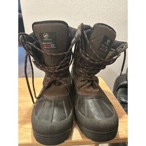 Tamarak Snow Boots Size 12 Leather ,Insoles of Thermolite Insulation Black